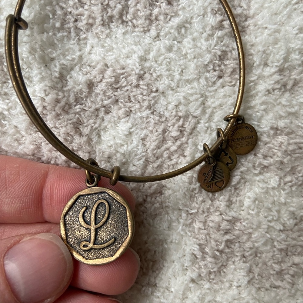 Alex and Ani initial L bracelet